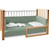 italbaby Letto infinito naturale-bianco c/tessile muslin verde - Italbaby