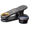 Andoer Obiettivo professionale HD 0.3X ultra grandangolare clip on obiettivo fotocamera fotocamera obiettivo aggiuntivo obiettivo fotocamera nessun angolo buio compatibile con la maggior parte degli