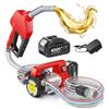 Taskstar Pompa Travaso Gasolio a Batteria 45L/min, Set di Pompe Elettriche da 21V con Batteria 1x4,0Ah, Pompa Portatile per Olio Combustibile con Ugello, 2x Tubo da 2 m per Diesel e Cherosene