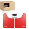 Frankberg 2x Parafanghi universali per auto paraspruzzi anteriori e | Ritagliabile, Rosso 390 * 298 mm; Compatibile con: Serie 5 E12, Serie 5 F10 F18, Serie 5 F10, Serie 7 G11 G12