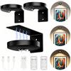 Laliled Luce per quadri a batteria, led magnetiche per pittura con telecomando dimmerabile e timer, luci ricaricabili da parete (nero), 3 modalità di illuminazione