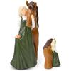 Eremaoy Cavallo, Regali per amanti dei cavalli per donne e ragazze, statua di cavallo in resina, moderna statua di cavallo, decorazione d'interni per ragazze e donne, intaglio dipinto a mano