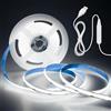 Aclorol Striscia LED COB da 5 V USB, larghezza 3 m, 8 mm, flessibile, retroilluminazione a LED, luce diurna, luce bianca diurna, 6000 K, luce a nastro a LED, ultra luminosa, per sotto armadio, armadio