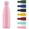 Chilly's Borraccia Acciaio Inox ed Riutilizzabile - Ermetica, Non Traspirante - Matte - all Pink, 260ml