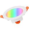 HOAU Faretti Incasso con Luce Led Multicolore, Faretto Compatibile con Alexa Google Home Assistant, Lampadine Intelligenti, Collegamento Wifi da 3,5 pollici, Smart Home Automation - App Tuya o Smart Life
