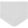 HOME ZEN HOUSEHOLD LINEN LENZUOLA SOTTO CON ANGOLI ELASTICIZZATI COPRIMATERASSO 100% PURO COTONE NATURALE (MATRIMONIALE 170X200+20CM, BIANCO)