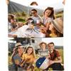 Bemaystar Coperta Personalizzata con Foto - Regali Personalizzati, Coperta Personalizzata, Plaid Personalizzato con Foto, Regali per Donna, Uomo Coppia, Papà Mamma Figli Amici, Festa del Papà -2 Foto