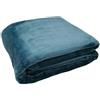 GABEL S.P.A. Plaid Arredo Flannel in Morbido Pile Colore Ottanio
