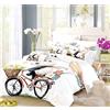 DEZEE Set Copripiumino Panda Viaggia Nel Cielo Stellato Cosmico Biancheria Da Letto Con Copripiumini Federe O Lenzuola (scegliere 4 PCS),Singolo,Matrimoniale,King (02,Single-3 PCS-140 * 210cm)