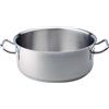 Pentole Agnelli COIX3106E36 Casseruola Bassa con Maniglie, Acciaio, Argento, 36 cm
