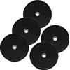 Gorilla Sports® - Dischi per Manubrio Olimpico, 50/51 mm, Colore Nero, 2 x 5 kg Set