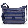 Kipling Gabbie S - Borsa a tracolla da donna, taglia unica, Blu (Stampa geometrica blu.), One Size