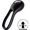 Satisfyer Majestic Duo - anello fallico ricaricabile e impermeabile (nero)