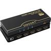 DGODRT 4K 120Hz HDMI Splitter 1 in 4 Out, 1x4 HDMI Splitter 8K@60Hz HDMI Distributor Box Supporto 3D HDCP HDR Dol-by Atmos Scaler EDID