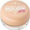 essence NATURAL MATTE MOUSSE FOUNDATION, N. 13 - Fondotinta effetto nude, opacizzante, coprente, risultato espresso, opaco, vegano, senza olio, senza profumo, senza alcool, confezione da 1 (15 g)