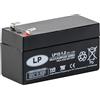 LP BATTERIES Batteria ricaricabile Landport 12 V 1,2 Ah - Tecnologia VRLA AGM/Modello LP12-1.2 - F1/T1 con certificato VDS