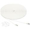 Amazon Basics Cavo patch per connessione internet, piatto RJ45 Cat-7, 10 Gigabit Ethernet, 30.5 m, Bianco