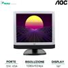Non applicabile Monitor AOC LM929 19", 1280 x 1024 Pixel, Tempo di risposta: 8 ms, Ricondizio...