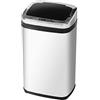Outsunny HOMCOM Elegante Bidone pattumiera In acciaio inox con sensore elettronico di apertura 30L