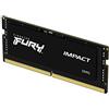Kingston FURY Impact XMP 16GB 6000MT/s DDR5 CL38 SODIMM Memoria Gaming per Laptop Modulo Singolo - KF560S38IB-16