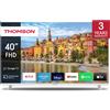 Thomson Smart TV Thomson 40" Pollici 40FG2S14W TV 101,6 cm Full HD TV Wi-Fi Bianco