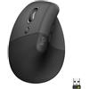 Logitech MOUSE LOGITECH oem For Business ERGONOMICO VERTICALE PER MANO SINISTRA WIRELESS USB+BLUETOOTH 4000DPI Grafite - 910-006495