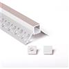 2m 4225 PROFILO DA INCASSO ALLUMINIO 2metri PER STRISCE LED CARTONGESSO PARETE