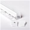 2m 4225B PROFILO DA INCASSO ALLUMINIO 2metri PER STRISCE LED CARTONGESSO PARETE
