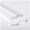 2m 4714B PROFILO DA INCASSO ALLUMINIO 2metri PER STRISCE LED CARTONGESSO PARETE