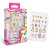 CRAZE Galupy Unicorn, unghie finte per ragazze, 24 pezzi, diverse dimensioni