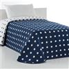VIALMAN Copriletto Trapuntato Leggero Sofia 10 per Letto Matrimoniale da 180 cm | copriletto Stelle Letto da 180 | Dimensioni copriletto 270 x 270 cm, Colore Marino