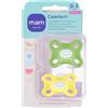 BAMED BABY ITALIA Srl Succhietto 0-3M Silicone Neutro MAM Comfort 2 Pezzi