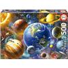 Educa - Puzzle da 500 pezzi per adulti e bambini | Sistema solare. Misura : 34 x 48 cm. Include colla fix puzzle. Consigliato a partire dai 14 anni (18449)
