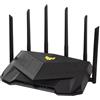 ASUS Router Asus TUF Gaming AX6000 - Dual Band WiFi 6, doppia porta 2,5G, port forwarding a 3 passi, AiMesh per il WiFi mesh, sicurezza di rete AiProtection Pro e illuminazione AURA RGB