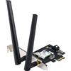 ASUS Adattatore di Rete Asus PCE-AXE5400 - 2 antenne esterne, supporta banda 6GHz, 160MHz, Bluetooth 5.2, sicurezza di rete WPA3, OFDMA e MU-MIMO
