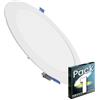 LED ATOMANT Pannello LED Downlight da Incasso Rotondo Piato 20W 220mm 1800lm, Colore Bianco Freddo (6500K), Driver incluso