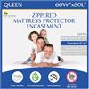 Four Seasons Essentials Coprimaterasso Queen - Coprimaterasso impermeabile con cerniera, qualità premium, ipoallergenico, bianco