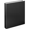 VELOFLEX 1143080 - Raccoglitore ad anelli base, raccoglitore ad anelli, cartella, DIN A4, 265 x 315 x 45 mm, meccanismo ad anelli 2-D, cartone, nero