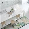 CREARREDA Tappeto cucina in PVC Passatoia cucina antiscivolo, lavabile, ignifugo e antigraffio 100% Made in ItalyRunner Tropical Composition 50x240
