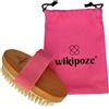WIKIPOZE Spazzola Corpo a Secco Setole Naturali Dry Brush Anticellulite Spazzola Esfoliante Corpo Scrub per Rimuovere le Cellule Morte Prevenire Peli Incarniti Migliorare la Circolazione Sanguigna