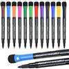 Vicloon Pennarelli Lavagna Bianca, 12 Colori Marcatore Cancellabile Pennarelli Per Lavagna Bianca Cancellabili, con Tappo Per Cancellare, per Bambini Adulti Forniture per Ufficio