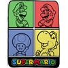 Franco Collectibles Super Mario Bedding - Copriletto super morbido in micro raschel, 116,8 x 152,4 cm, prodotto con licenza ufficiale
