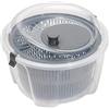 Chef Aid Centrifuga per insalata e verdura in plastica trasparente, capacità 4,4 litri, meccanismo di rotazione facile, 24,5 cm x 16 cm