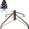AddGrace Supporto Pieghevole per Albero di Natale in Metallo, Adatto per palo da 1,25 Pollici per la Decorazione Domestica (Marrone) 49,8 cm