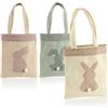 COM-FOUR® 3x Buste regalo per Pasqua - buste con coniglietto pasquale da regalare - simpatiche buste regalo con motivo pasquale (3 pezzi - borsa - 3 colori)