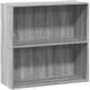 vidaXL Libreria Grigio Sonoma 80x30x77 cm in Legno Multistrato, scaffale per Libri, scaffale, scaffale Contenitore, armadietto portaoggetti