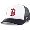47 Boston Red Sox White Navy MLB Tri Tone Foam Offside Trucker cap - One-Size