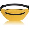 Ridirun Marsupio Sportivo Running Outdoor Fanny Pack Bag da Uomo Donna Marsupi alla Moda in Nylon con Cinturino Regolabile Rapido per Corsa Ciclismo Escursione Campeggio (Giallo)