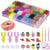 Noa Home Deco kit Elastici per Braccialetti, 2500+pcs kit fai da te Colorato, Telaio con Ciondoli, Gancetti, Perline per Bambini Braccialetto dell'amicizia Ragazze Ragazzi Regalo di Compleanno Natale