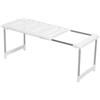 JEWEDECO Scaffale Regolabile Per Microonde e Forno Mensola Da Cucina Estensibile Inossidabile e Organizer Multifunzionale Per Ripiani e Spazi Di Stoccaggio Cucina Leggero e Elegante